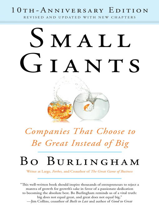 Title details for Small Giants by Bo Burlingham - Wait list